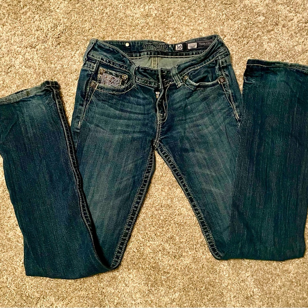 Miss Me rhinestone boot jeans